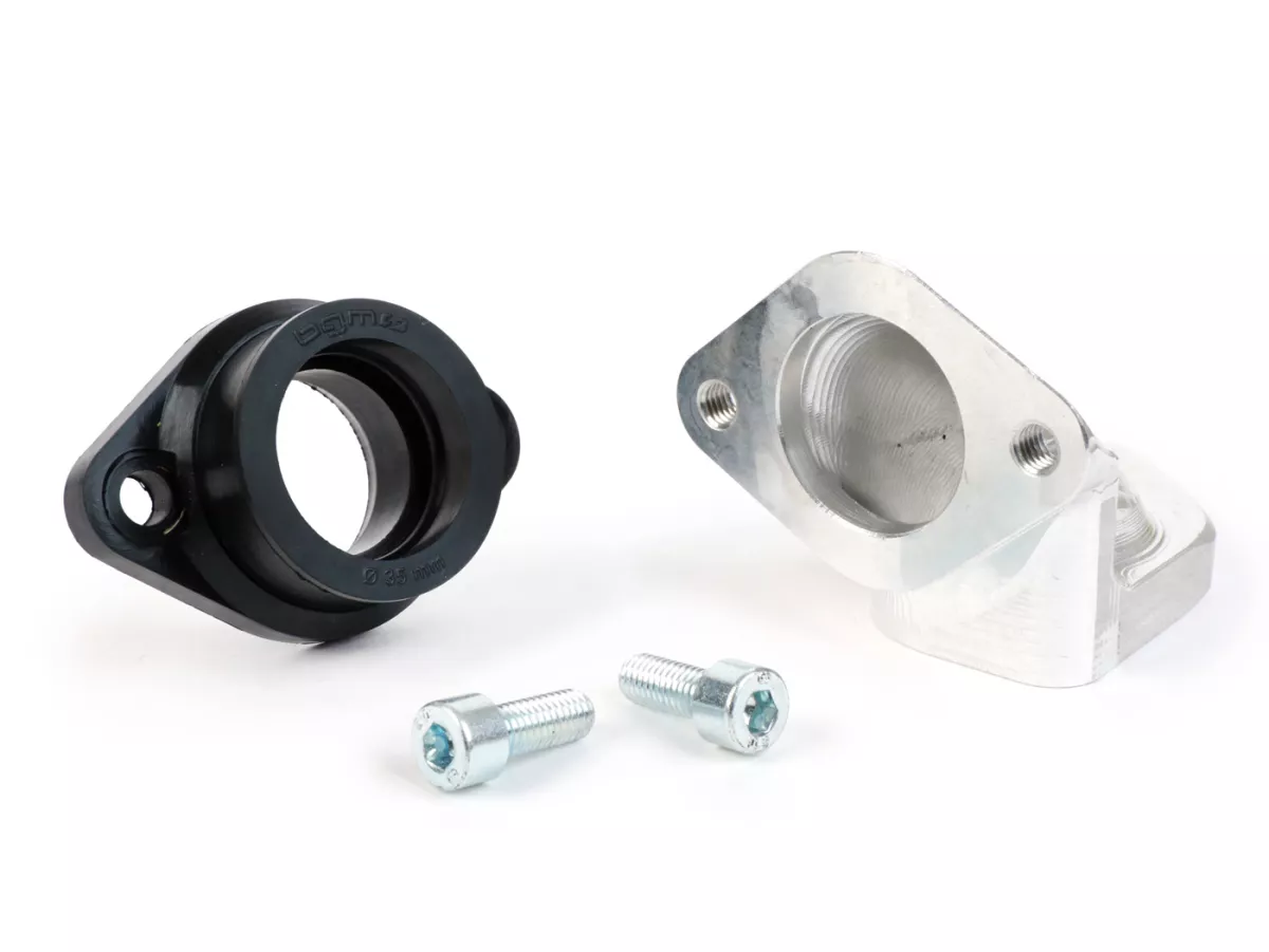 Intake manifold -BGM PRO Racetour- Lambretta 195-225cc- CS=Ø34mm (carburetors Ø28-30mm - PHBH, VHSH, PWK28, TMX30, Smartcarb 26-28)