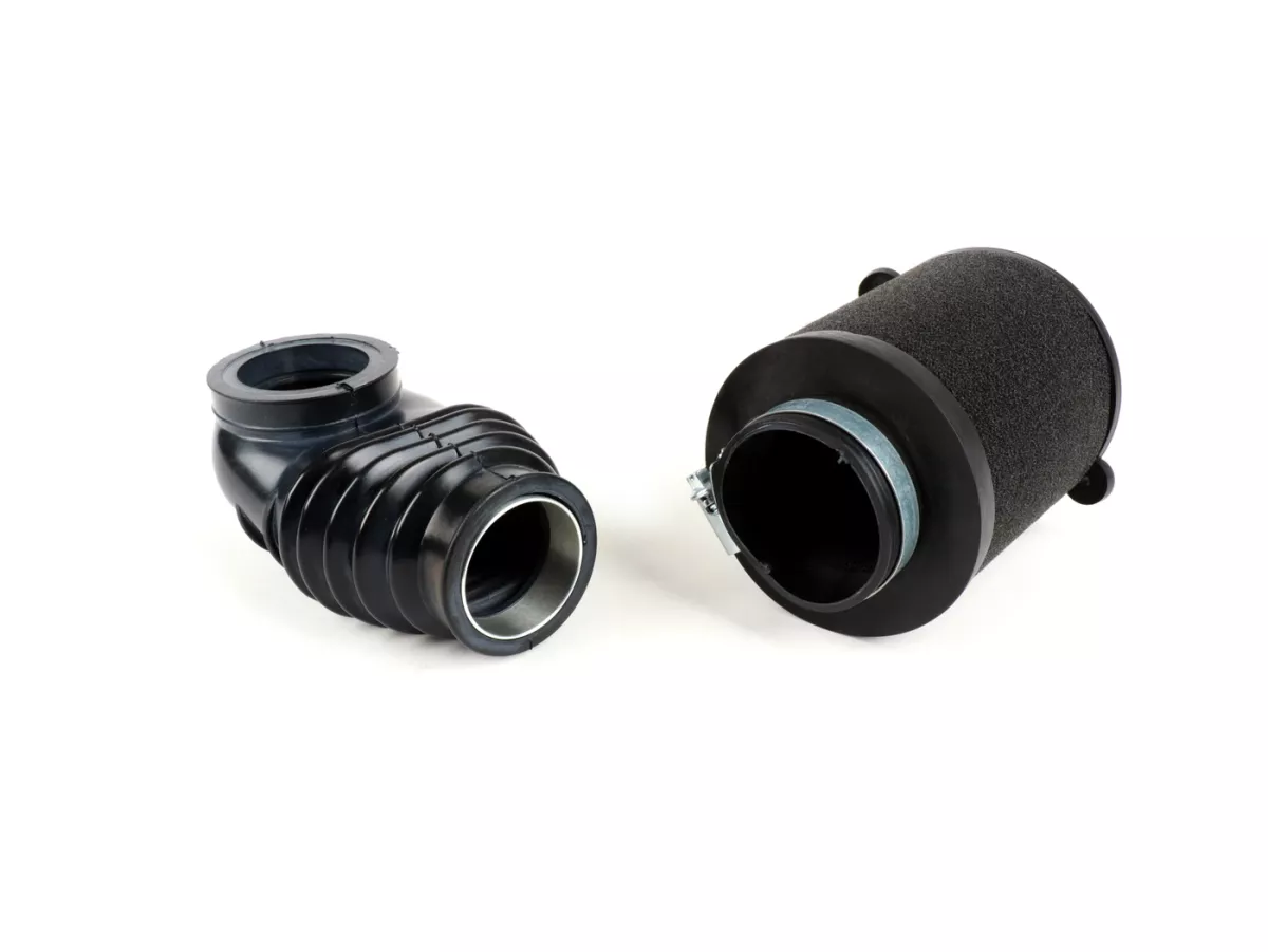 Inloppsslang Armadillo remote inkl. luftfilter -BGM PRO- Lambretta LI, LIS, SX, TV (serie 2-3), DL, GP - Ø=42mm (Dellorto PHBH)