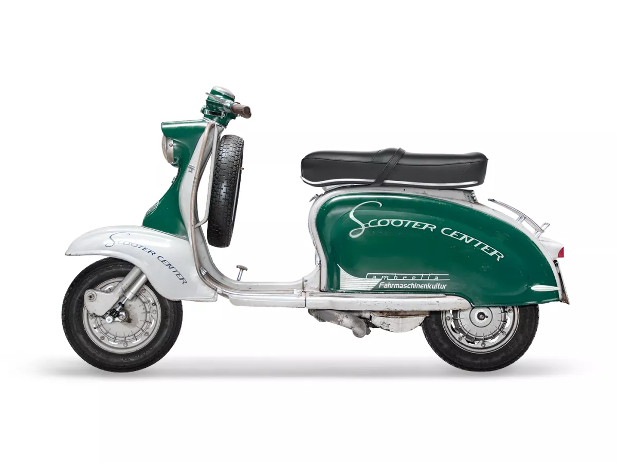 Zadel -BGM PRO Pegasus met aluminium bekleding en afscherming- Lambretta LI, LI S, SX, TV, DL, GP - zwart