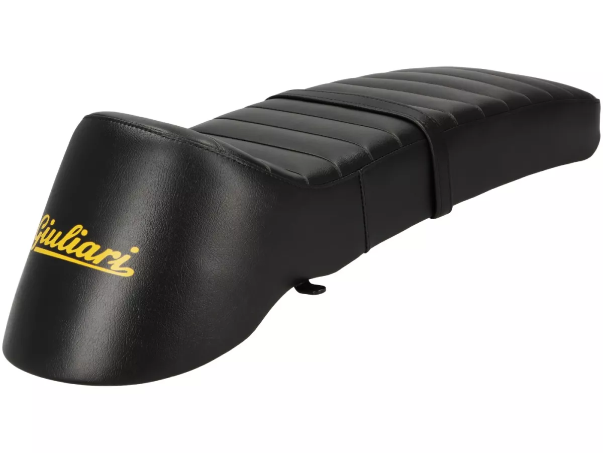 Seat -BGM PRO Giuliari 7Ts Lambretta (Serie 1-3) black - yellow lettering