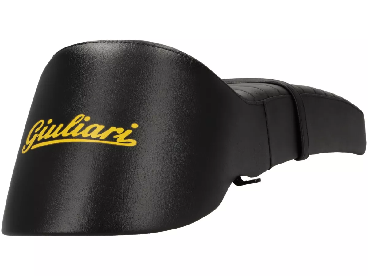 Seat -BGM PRO Giuliari 7Ts Lambretta (Serie 1-3) black - yellow lettering