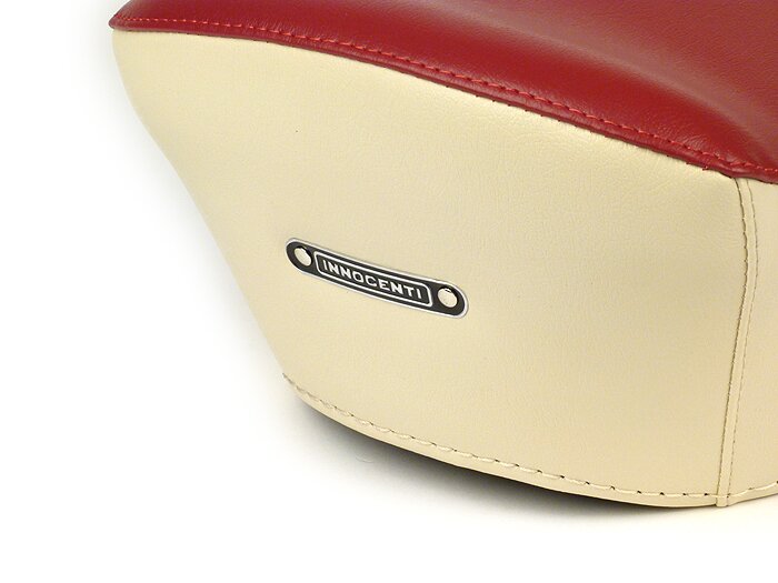 Sarung bangku kursi -BGM PRO- LAMBRETTA- LI, TV (Seri 2) - Merah Krem