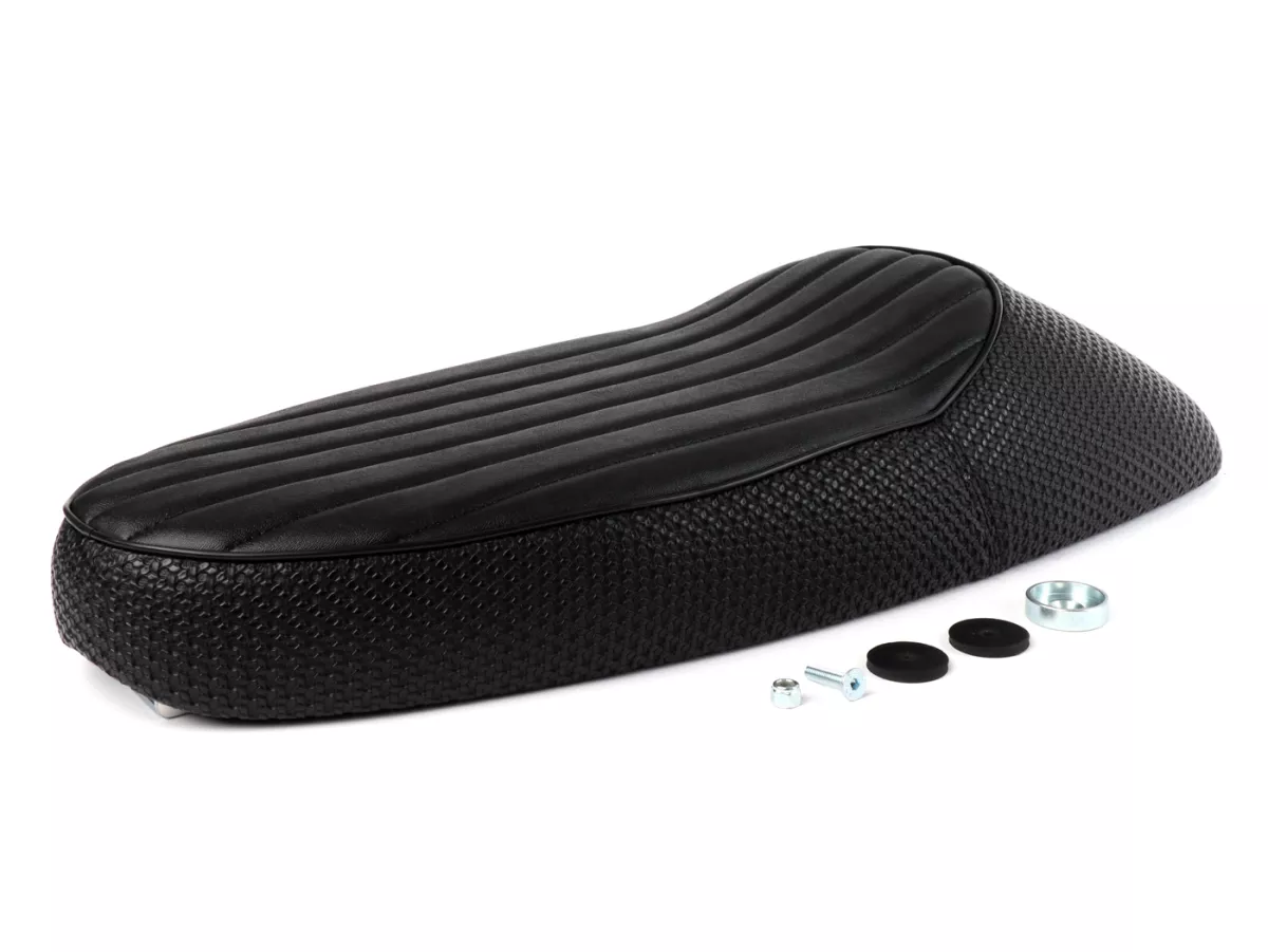 Seat -BGM PRO Sport- Vespa Smallframe V50, PV, ET3 - without lock - black piping