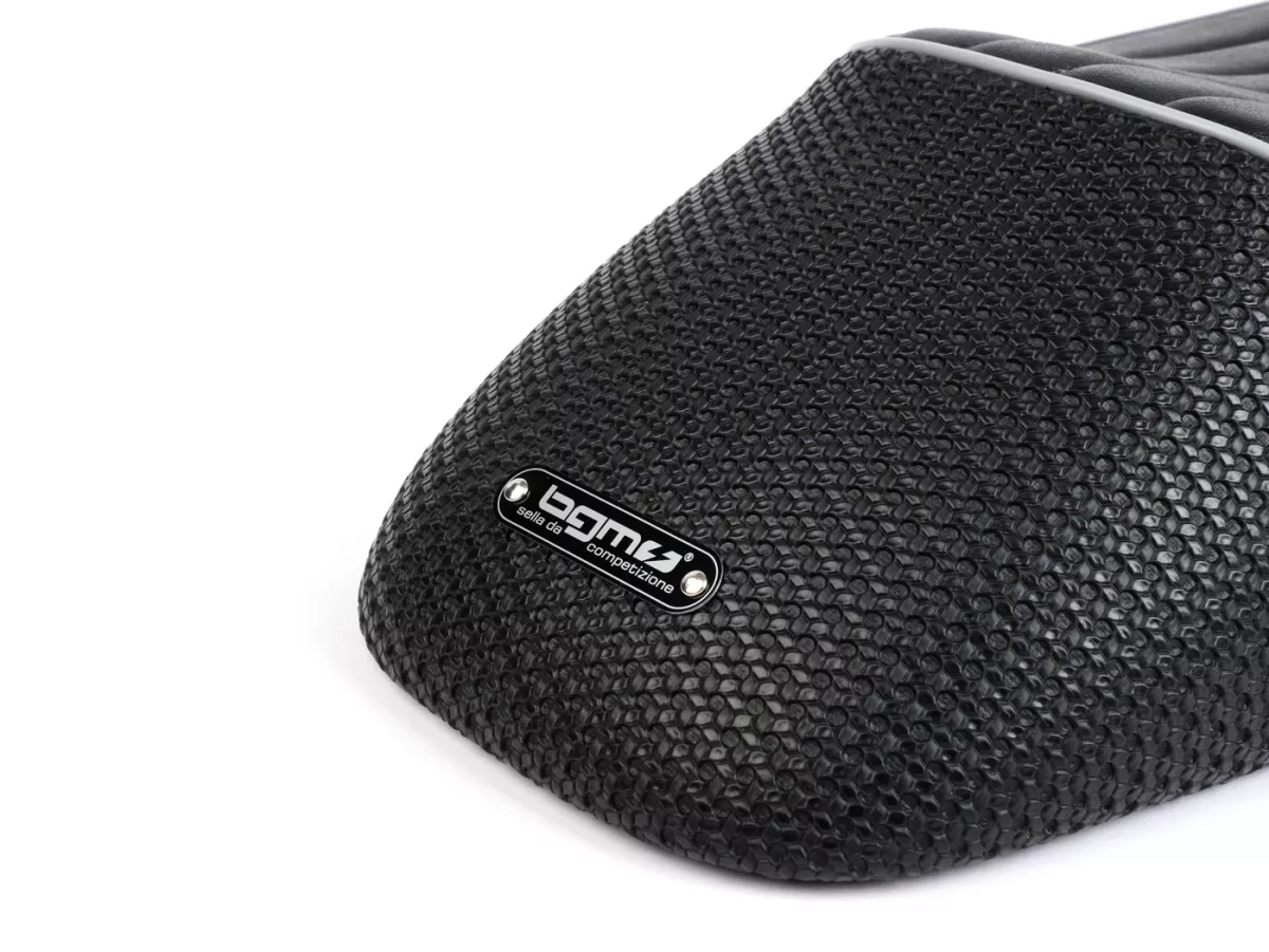Zitting -BGM PRO Sport- Vespa Smallframe V50, PV, ET3 - zonder slot - grijze bies