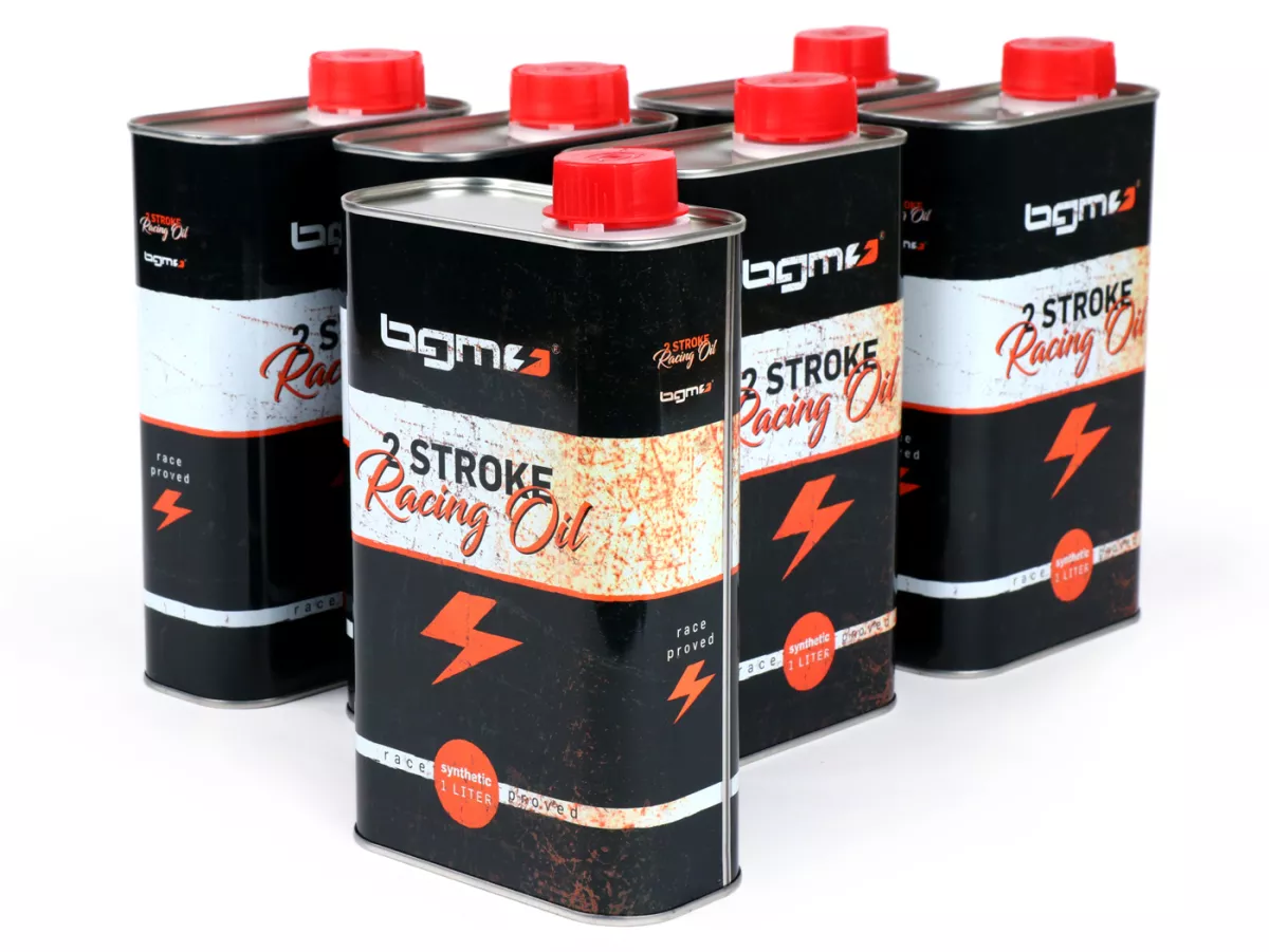 Aceite -BGM PRO Oldie Edition (Lata Vintage)- 2 tiempos sintético - 6x 1000ml - pack económico