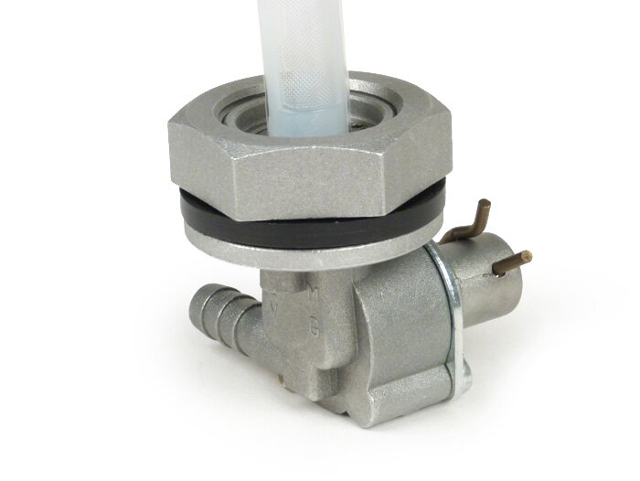 Fuel tap -BGM PRO Faster Flow V2.0- Vespa PX, T5 125cc, Rally180 (VSD1T), Rally200 (VSE1T), Sprint150 (VLB1T), TS125 (VNL3T), GT125 (VNL2T), GTR125 (VNL2T), GL150 (VLA1T), Super, VNA, VNB, VBA, VBB, V50, V90, PV125, ET3, PK S, PK XL