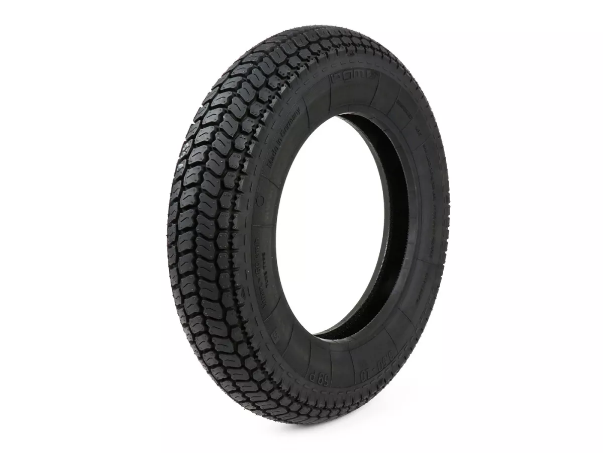 Pneumatici -BGM Classic (Made in Germany by Heidenau)- 3.50 - 10 pollici TT 59P 150 km/h (rinforzati)- solo per cerchi con camera d'aria