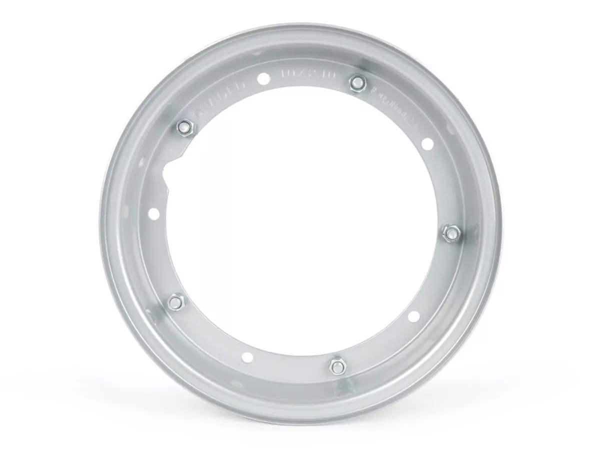 Däck komplett uppsättning -BGM Classic, Vespa- 3.50 - 10 tum TT 59P (förstärkt) - Fälg 2.10-10 Grå