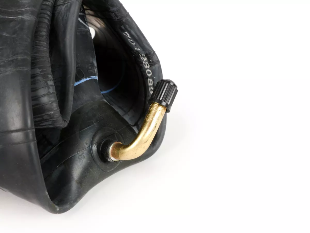 Bandenset -BGM Classic, Lambretta- 3.50 - 10 inch TT 59P (versterkt) - velg 2.15-10 gepolijst roestvrij staal