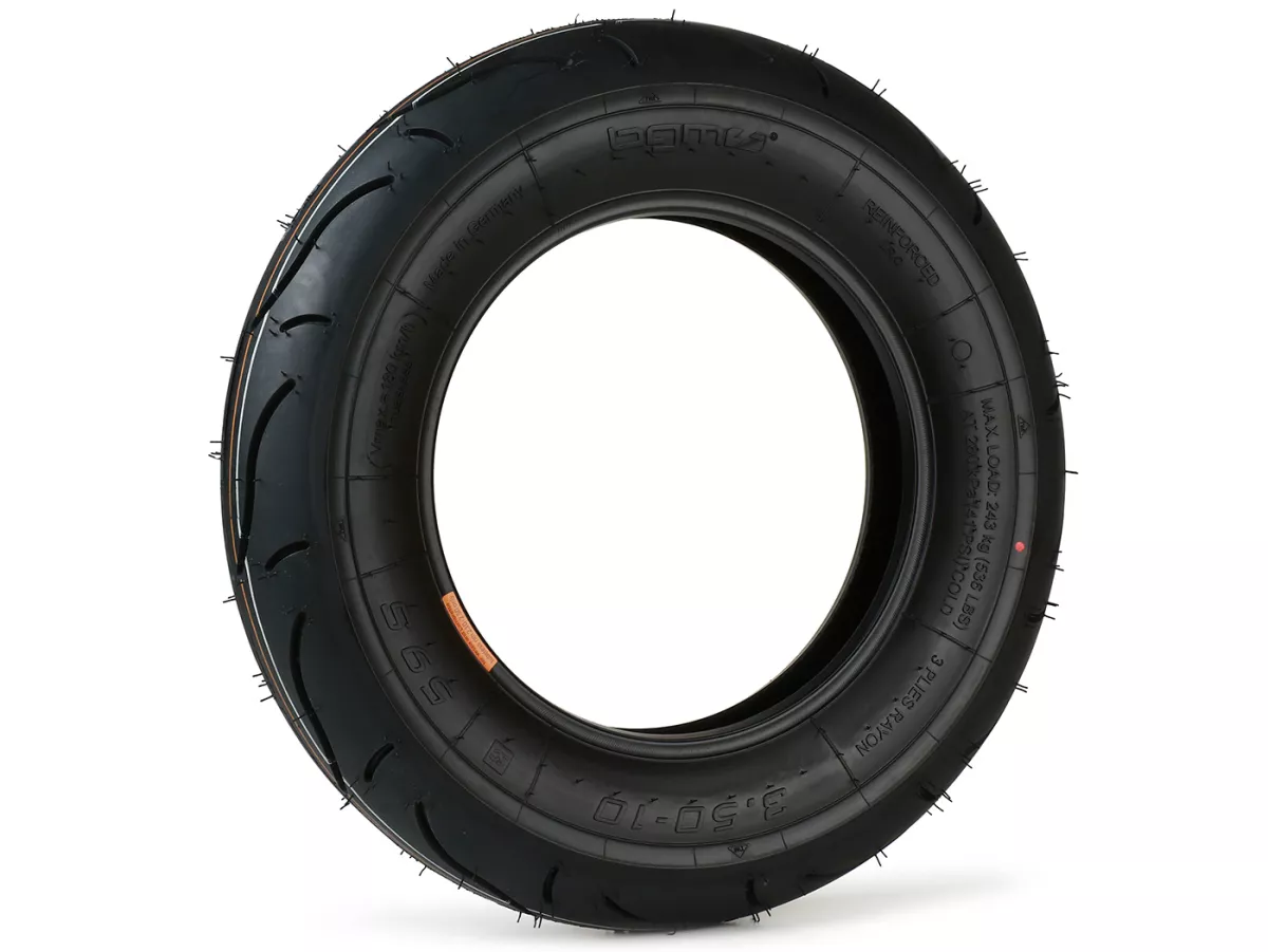 Ban -BGM Sport (Dibuat di Jerman oleh Heidenau) - 3,50 - 10 inci TL 59S 180 km/jam (diperkuat) - hanya untuk pelek tubeless