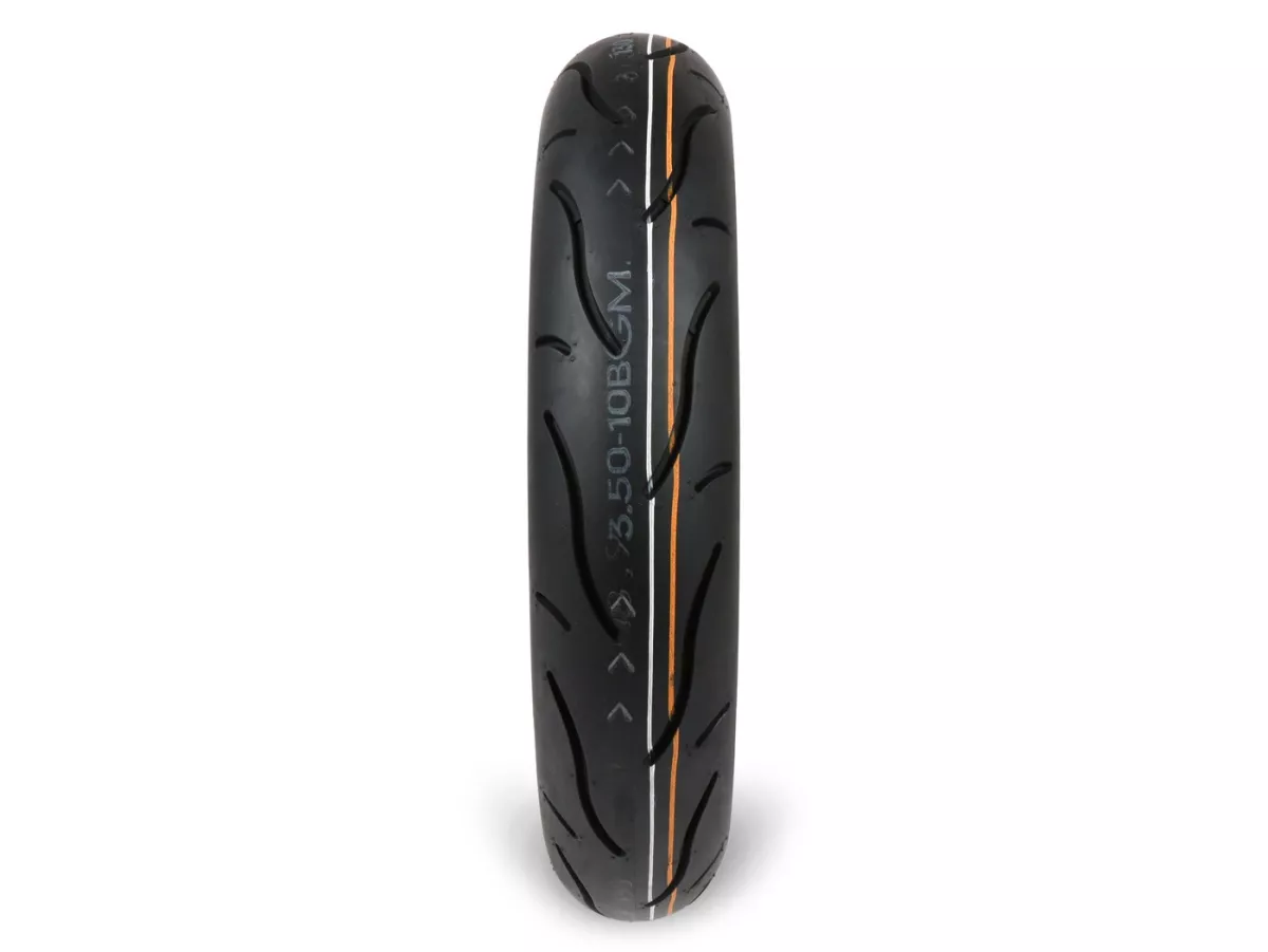 Ban -BGM Sport (Dibuat di Jerman oleh Heidenau) - 3,50 - 10 inci TL 59S 180 km/jam (diperkuat) - hanya untuk pelek tubeless