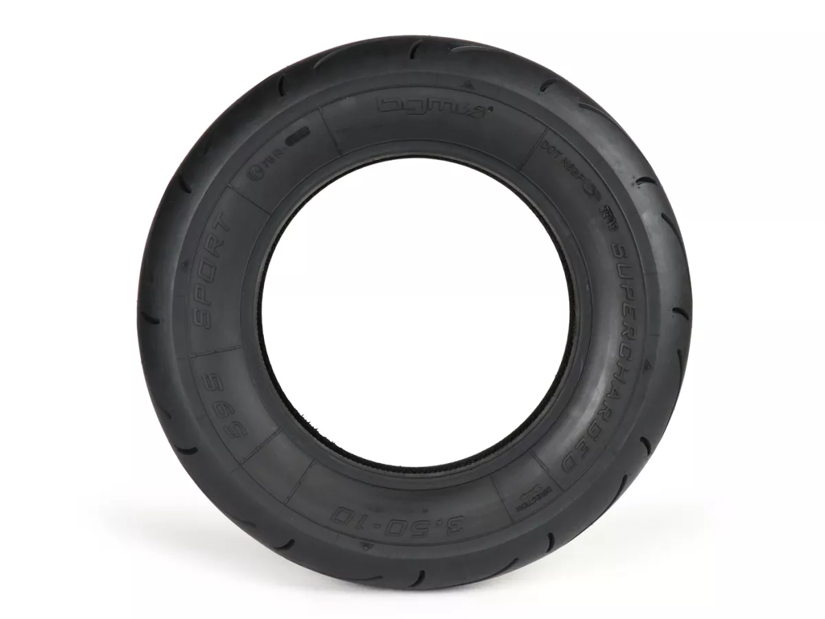 Ban -BGM Sport (Dibuat di Jerman oleh Heidenau) - 3,50 - 10 inci TL 59S 180 km/jam (diperkuat) - hanya untuk pelek tubeless