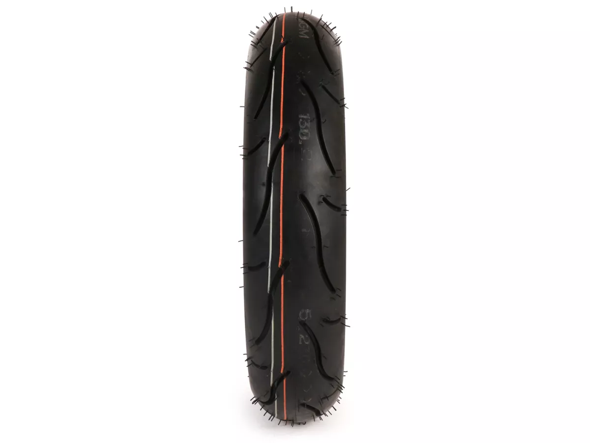Compleet wiel (band gemonteerd op velg, rijklaar) -BGM Sport, tubeless, Vespa Largeframe PX, Sprint, Rally, GT, GTR, TS, T4, LML Star/Stella- 3.50 - 10 inch TL 59S (versterkt) - velg 2.10-10 rood
