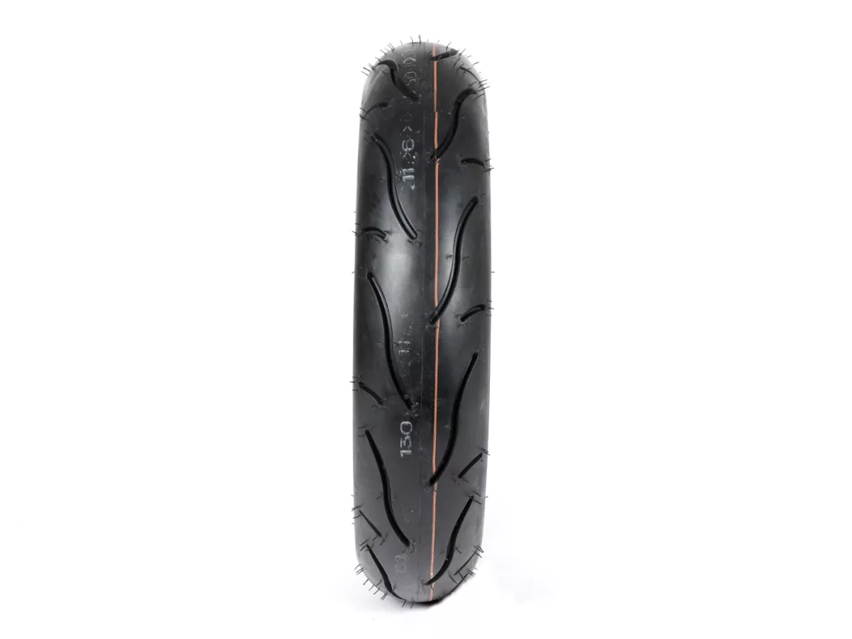 Roue complète (pneu monté sur jante et prêt à rouler) -BGM Sport, Vespa Largeframe PX, Sprint, Rally, GT, GTR, TS, T4, LML Star/Stella- 3.50 - 10 pouces TT 59S (reinforced) - Jante acier, peinte 2.10- 10 - chrome