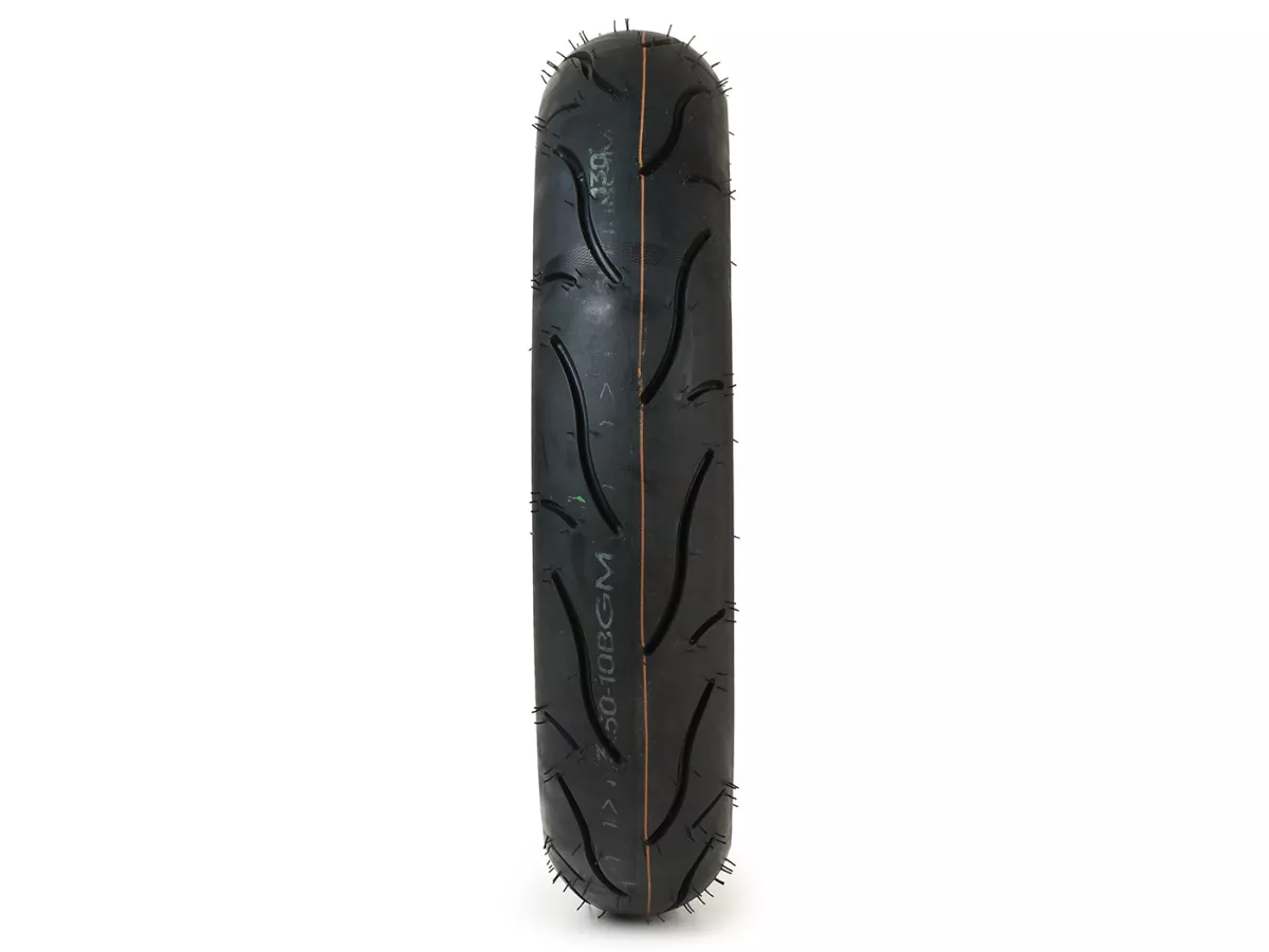 Roda lengkap (ban terpasang pada pelek yang siap dikendarai) -BGM Sport, Vespa Largeframe PX, Sprint, Rally, GT, GTR, TS, T4, LML Star/Stella- 3.50 - 10 inci TT 59P (diperkuat) - Pelek baja tahan karat 2.10 - 10 -
