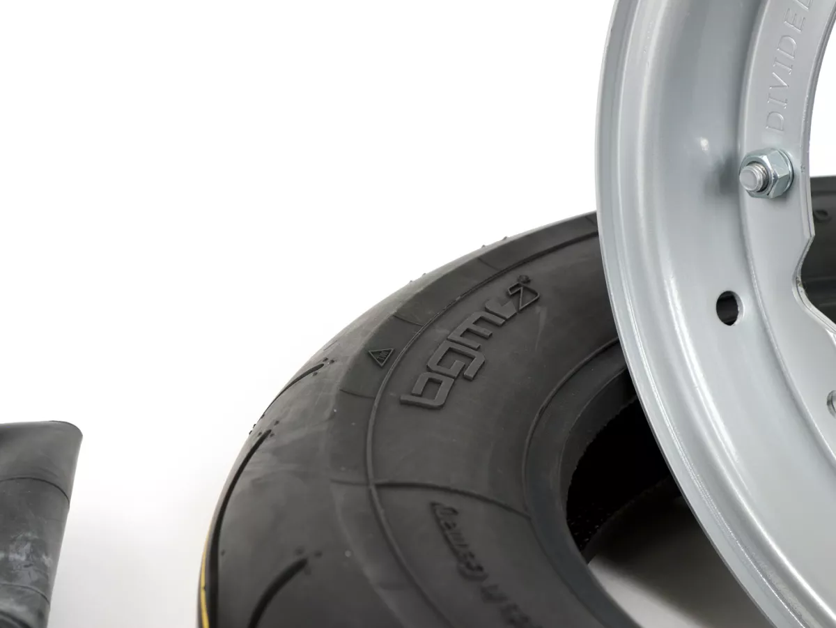 Wheel -BGM Sport, Vespa- 3.50 - 10 inch TT 59S (reinforced) - wheel rim 2.10-10 grey
