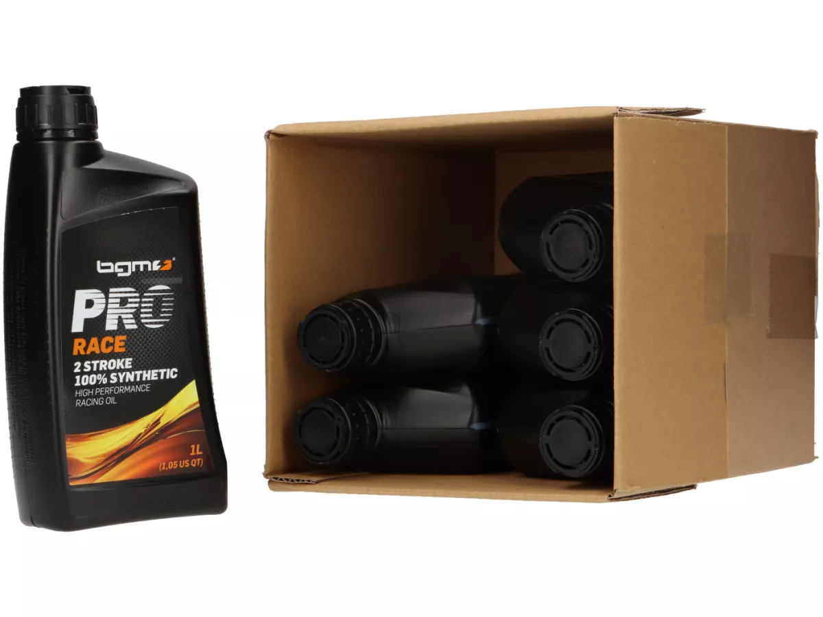 Aceite -BGM PRO RACE- 2 tiempos totalmente sintético - 6x 1000ml - paquete económico