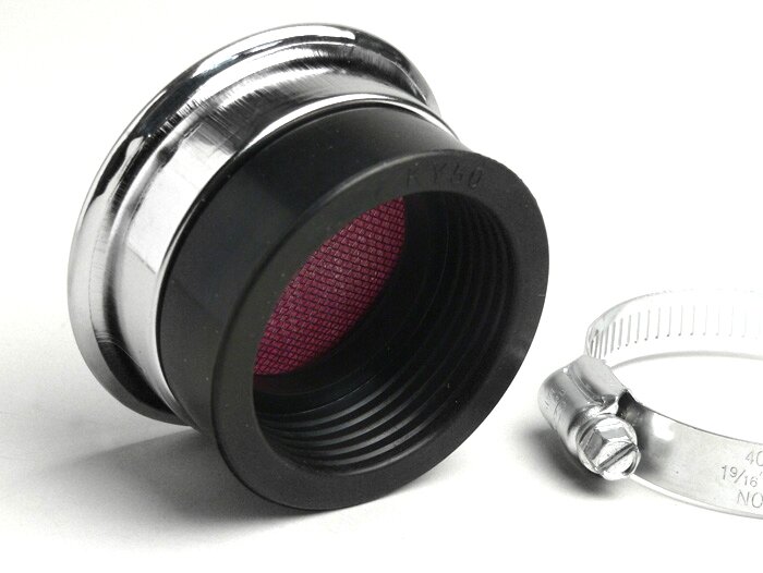 Luftfilter -OEM KVALITET superplatt- Ø=75mm, h=18mm - anslutningsbredd = 50mm