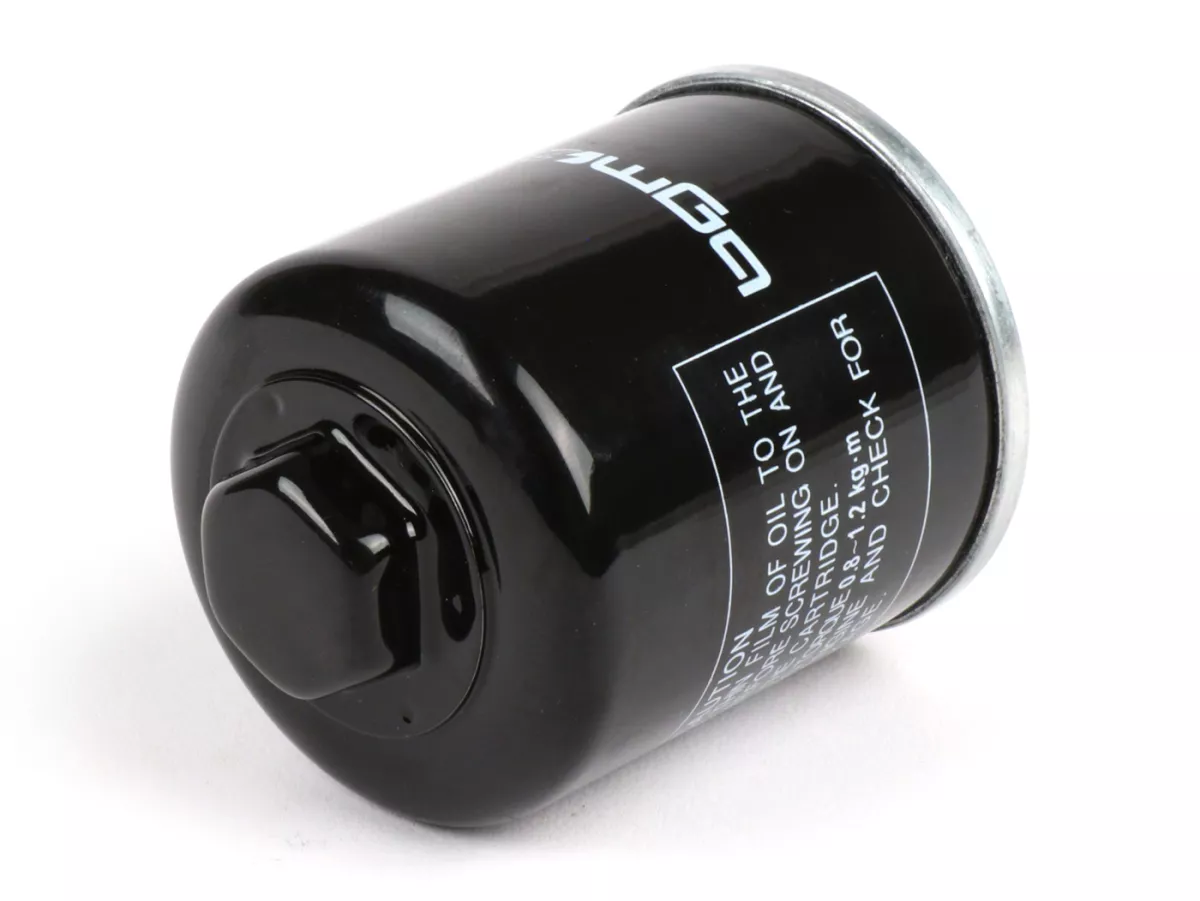 Oljefilter -BGM Quick Mount- Piaggio 125-200 ccm Leader, 250-310 ccm Quasar/HPE - med sexkantsnyckel platt (SW=21) - lämplig för t.ex. Vespa GTS125-310, HPE, iGet, GT, GTV, GTL, Sprint/Primavera 125, Runner VX125, VXR180, Aprilia Sport City