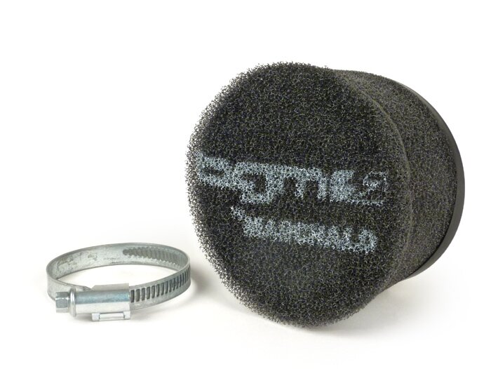Filter udara -BGM PRO dari Marchald- untuk karburator Polini CP Ø17.5-19-21-23-24mm, AW Ø=46mm, panjang 55mm