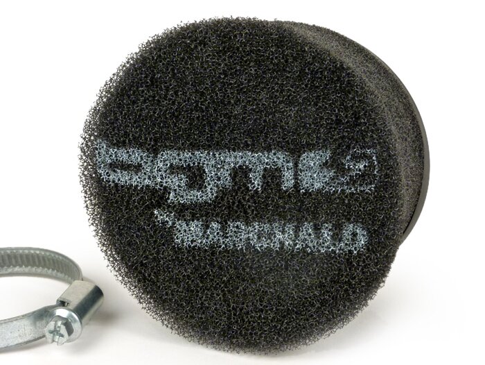 Filter udara -BGM PRO dari Marchald- untuk karburator Polini CP Ø17.5-19-21-23-24mm, AW Ø=46mm, panjang 55mm