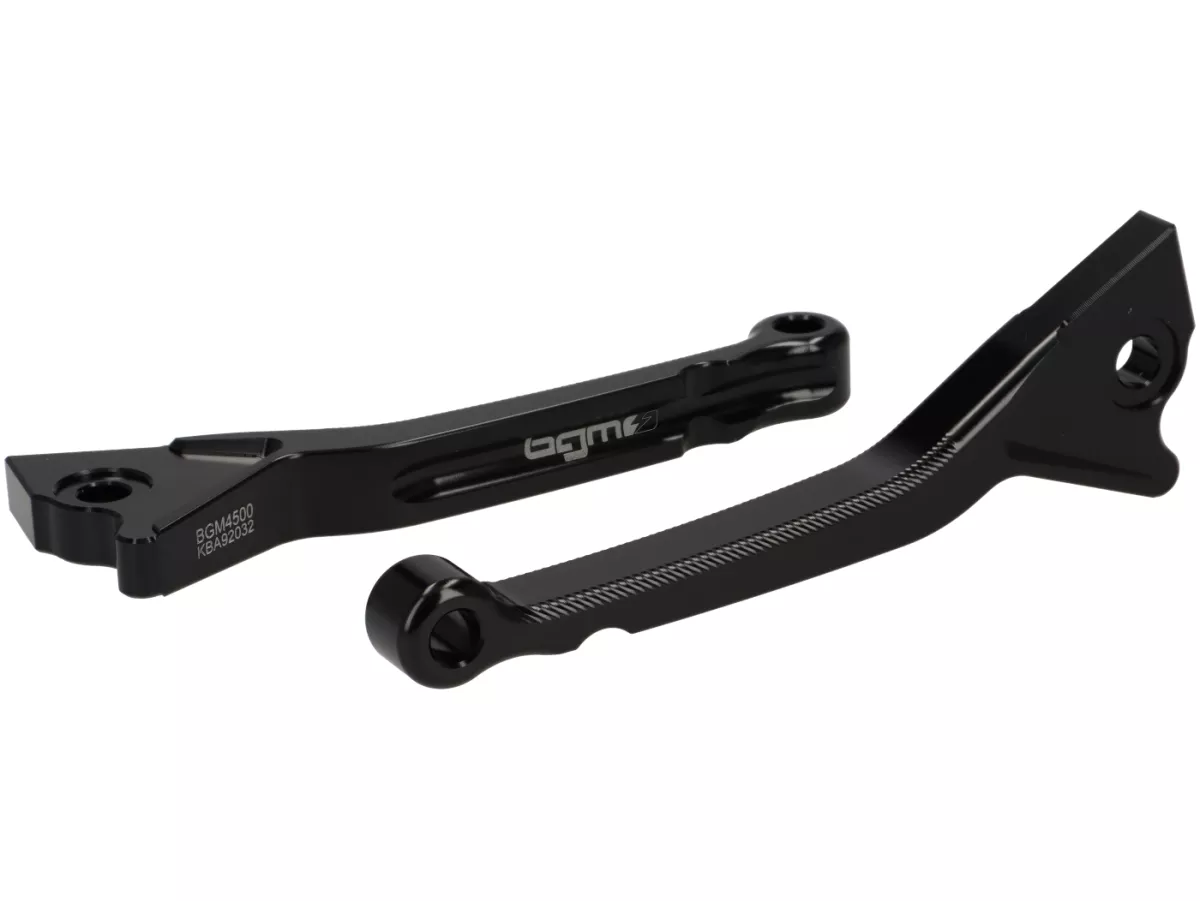 Bromshandtagssats -BGM PRO CNC Sport, kort (130mm)- Vespa GT, GTL, GTS 125-300 - svart - ABE -