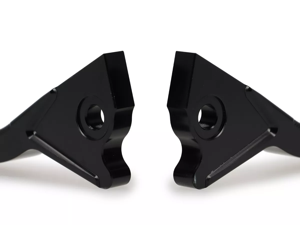 Bromshandtagssats -BGM PRO CNC Sport, kort (130mm)- Vespa GT, GTL, GTS 125-300 - svart - ABE -