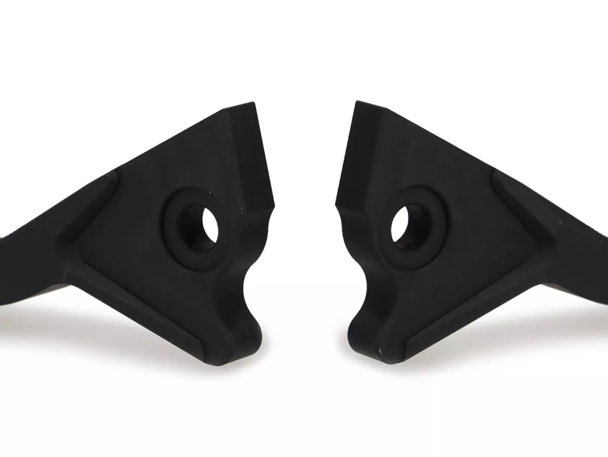 Remhendelset -BGM PRO CNC Sport, kort (130mm)- Vespa GT, GTL, GTS 125-300 - (Jaar - 2022) - zwart mat - ABE