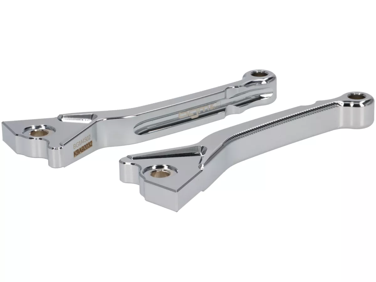 Remhendelset -BGM PRO CNC Sport, kort (130mm)- Vespa GT, GTL, GTS 125-300 - (bouwjaar - 2022) - chroom - ABE