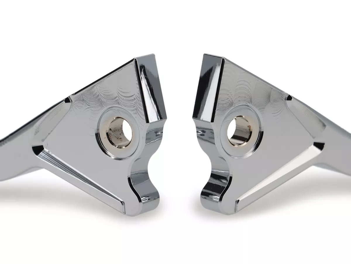 Remhendelset -BGM PRO CNC Sport, kort (130mm)- Vespa GT, GTL, GTS 125-300 - (bouwjaar - 2022) - chroom - ABE