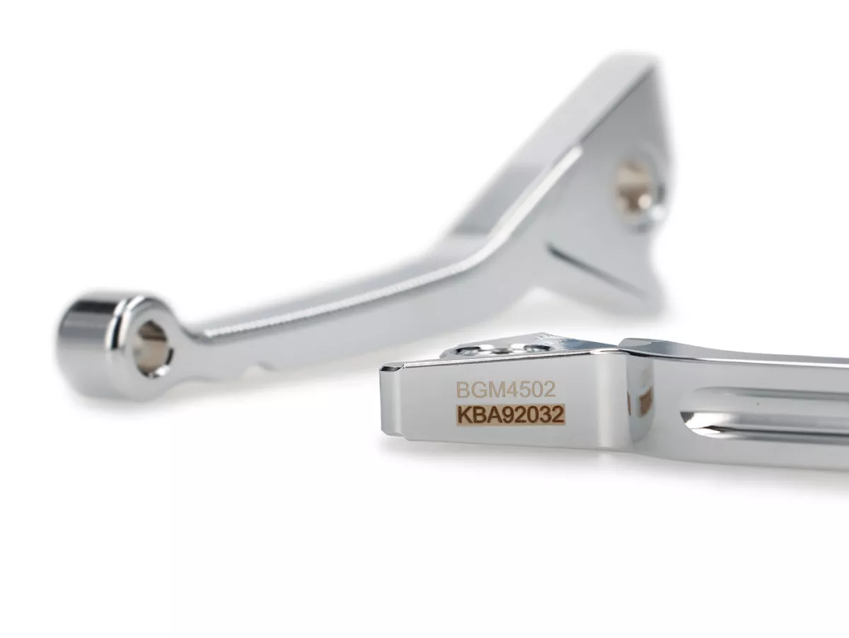Remhendelset -BGM PRO CNC Sport, kort (130mm)- Vespa GT, GTL, GTS 125-300 - (bouwjaar - 2022) - chroom - ABE