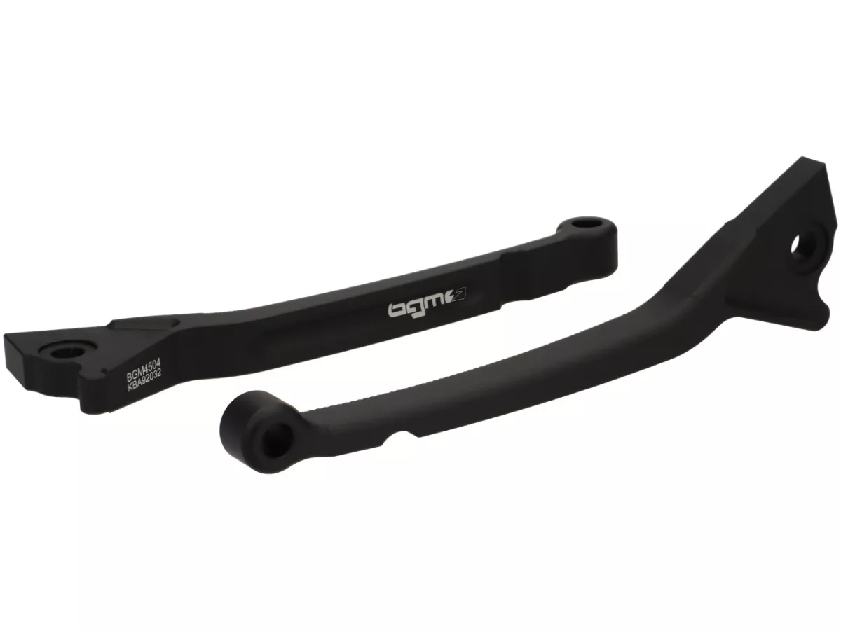 Bromshandtagssats -BGM PRO CNC Sport, lång (165mm)- Vespa GT, GTL, GTS 125-300 - (tillverkningsår - 2022) - svart matt - ABE