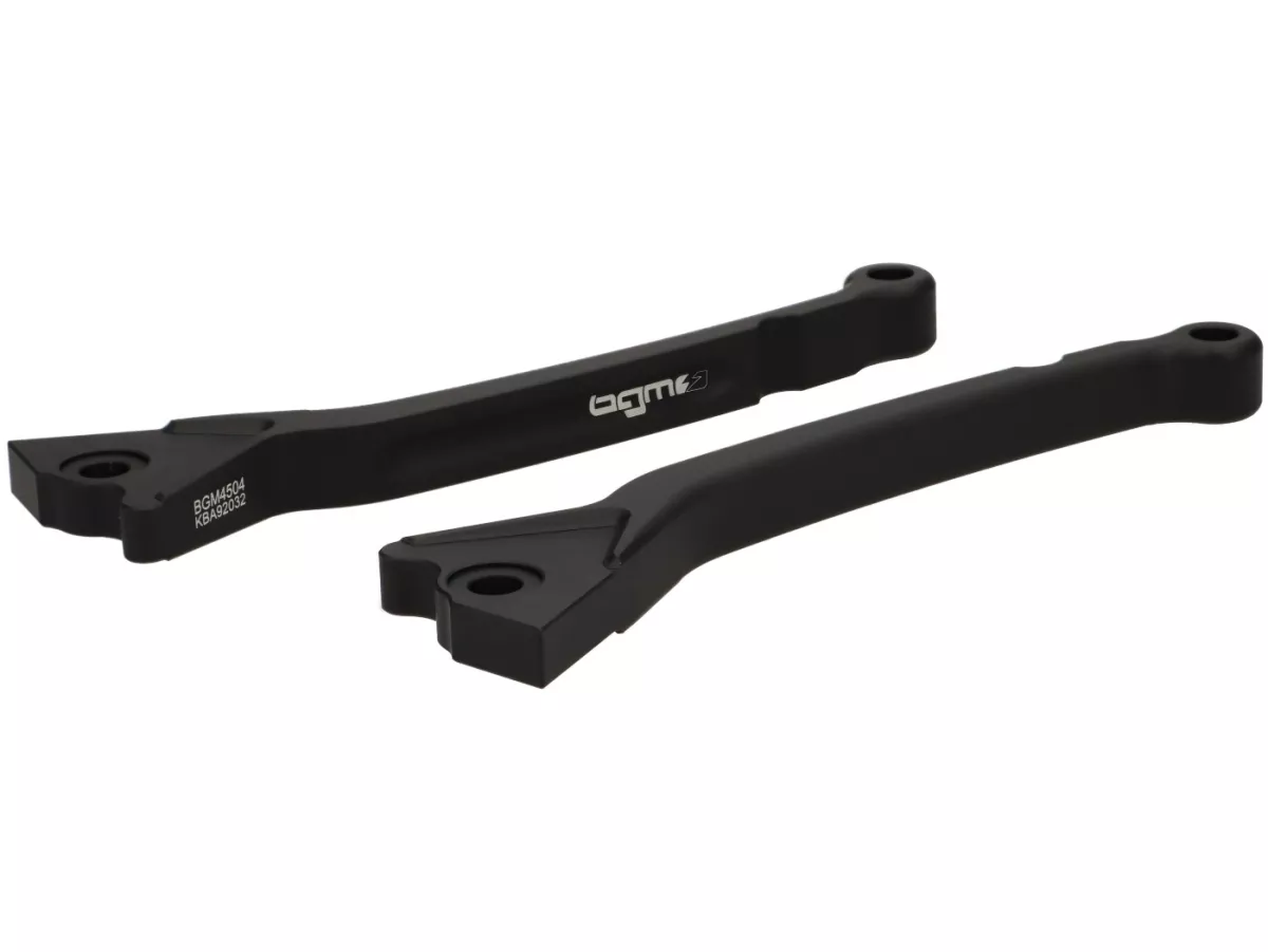 Bromshandtagssats -BGM PRO CNC Sport, lång (165mm)- Vespa GT, GTL, GTS 125-300 - (tillverkningsår - 2022) - svart matt - ABE