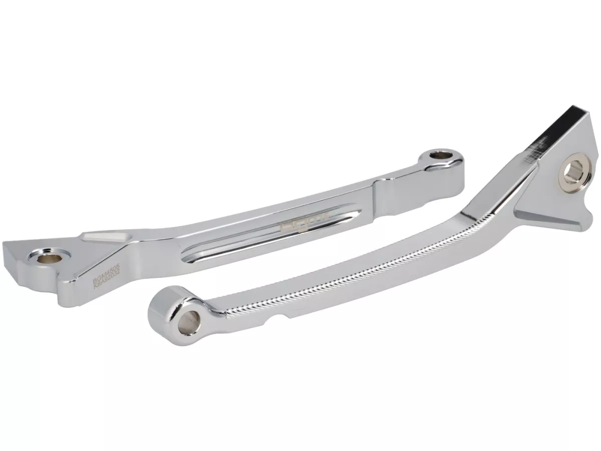 Remhendelset -BGM PRO CNC Sport, lang (165mm)- Vespa GT, GTL, GTS 125-300 - (Jaar - 2022) - chroom - ABE