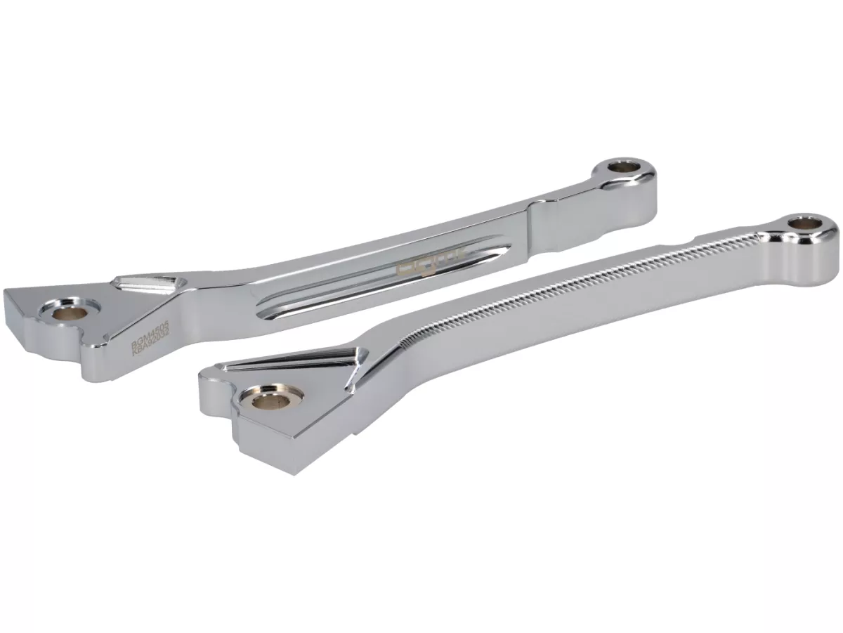 Remhendelset -BGM PRO CNC Sport, lang (165mm)- Vespa GT, GTL, GTS 125-300 - (Jaar - 2022) - chroom - ABE