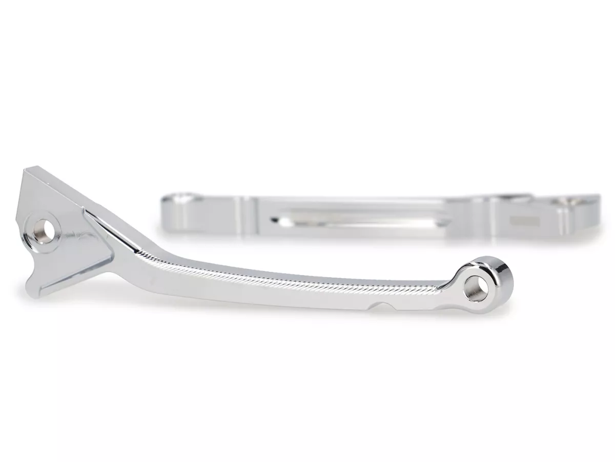 Remhendelset -BGM PRO CNC Sport, lang (165mm)- Vespa GT, GTL, GTS 125-300 - (Jaar - 2022) - chroom - ABE
