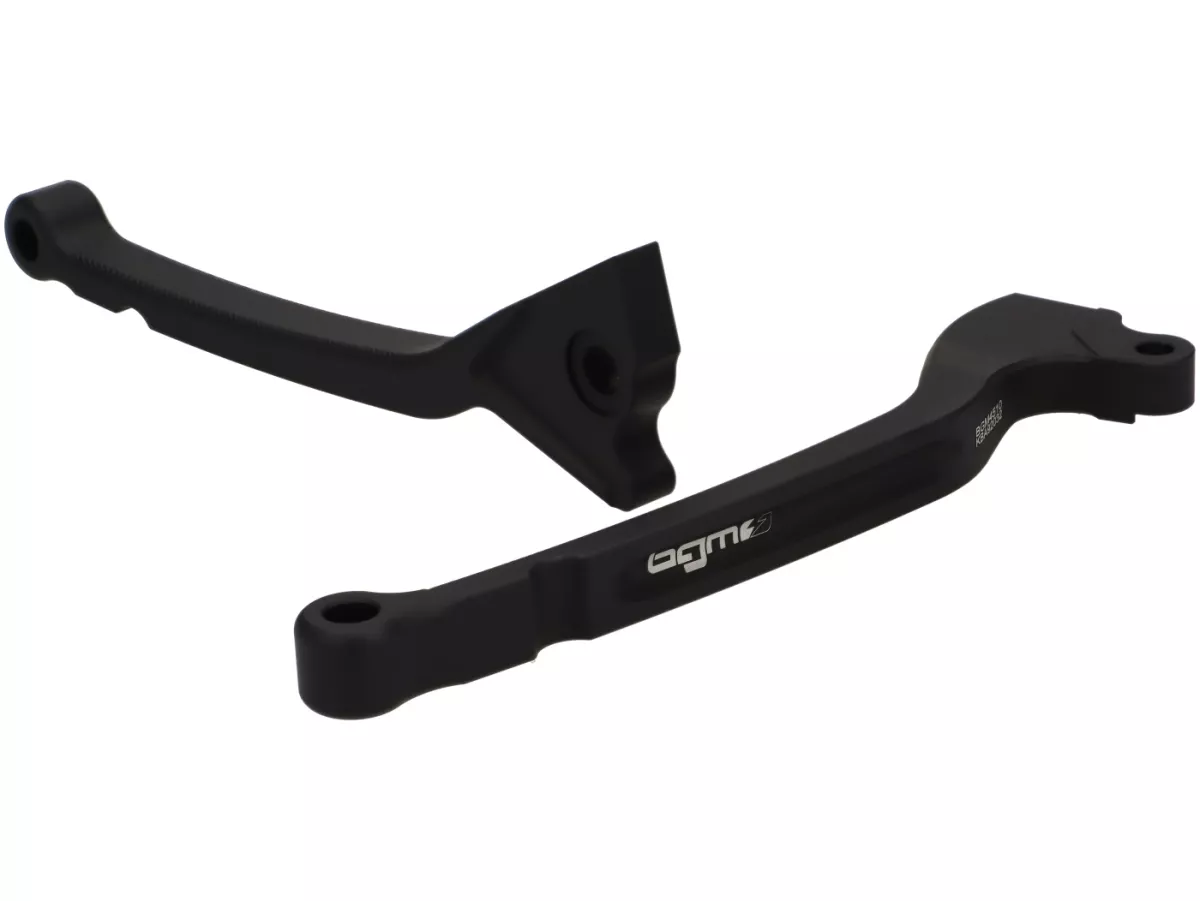 Bromshandtagssats -BGM PRO CNC Sport, lång (165 mm)- Vespa LX, LXV, S, Primavera 50-150, Sprint50-150 - svart matt