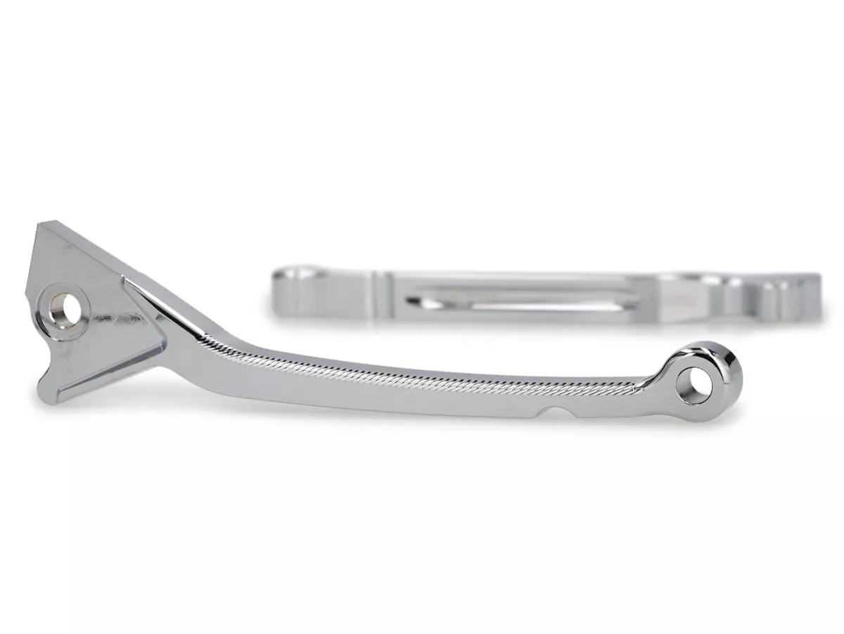 Set leva freno -BGM PRO CNC Sport, lunga (165mm)- Vespa LX, LXV, S, Primavera 50-150, Sprint50-150 - cromo
