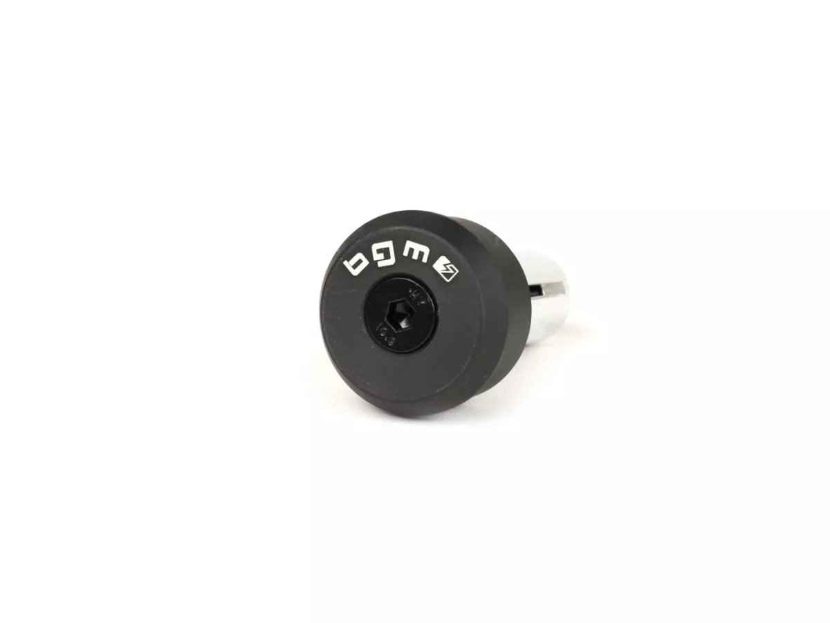 Mounting set for handlebar end mirror -BGM PRO- Vespa GT, GTS, GTL, GTV 125-300 + universal clamp for tube handlebar - matt black