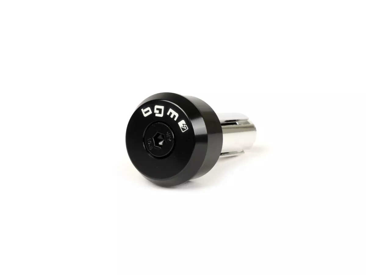Kit de montaje para espejo de manillar -BGM PRO- Vespa GT, GTS, GTL, GTV 125-300 + abrazadera universal para manillar abierto - negro