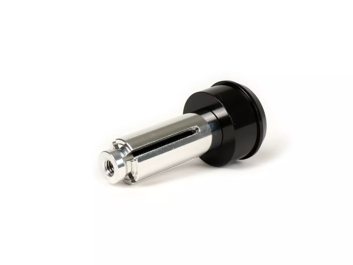 Kit de montaje para espejo de manillar -BGM PRO- Vespa GT, GTS, GTL, GTV 125-300 + abrazadera universal para manillar abierto - negro