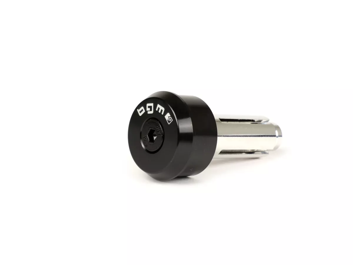 Kit de montaje para espejo de manillar -BGM PRO- Vespa GT, GTS, GTL, GTV 125-300 + abrazadera universal para manillar abierto - negro