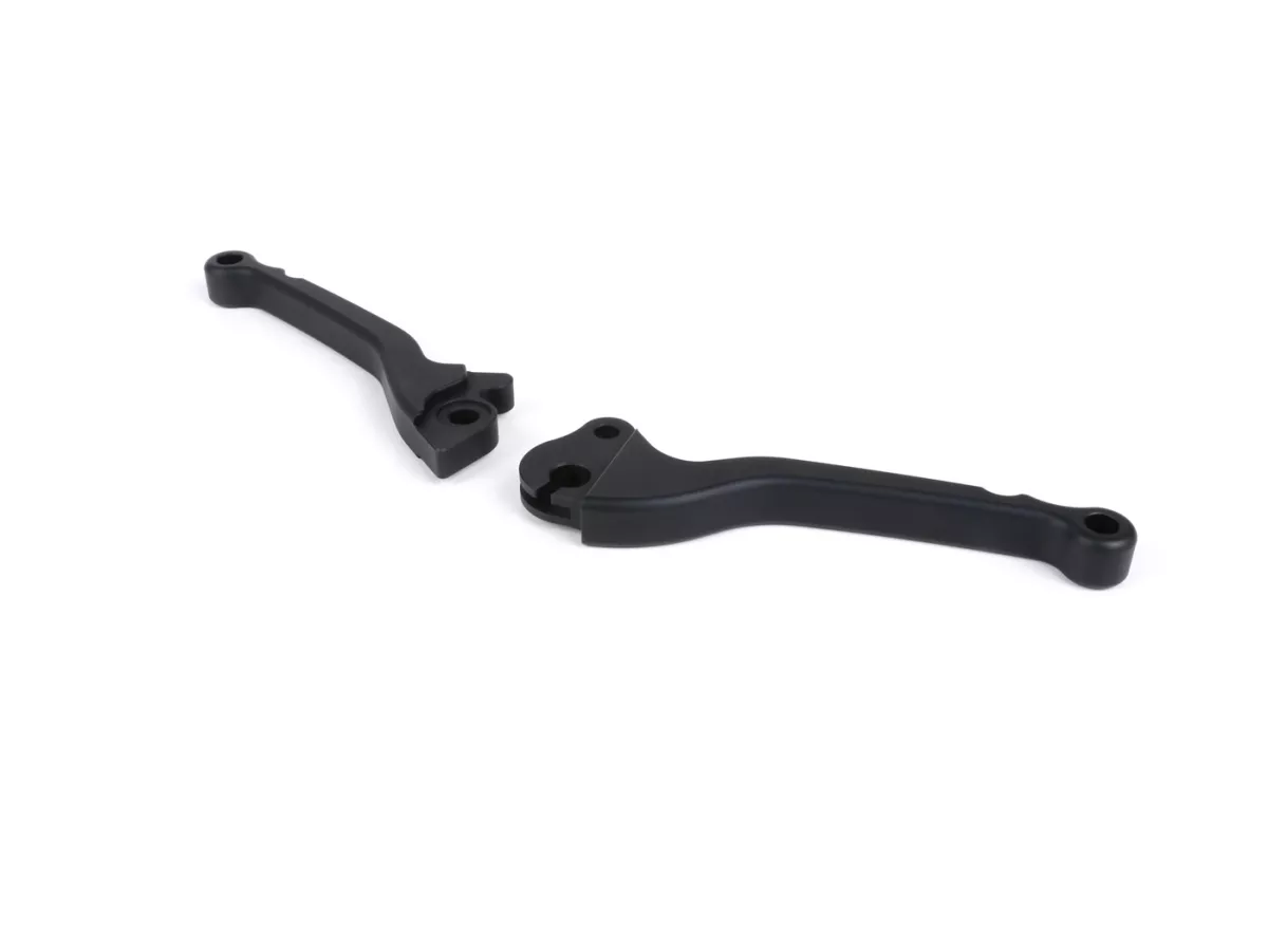 Brake and clutch lever set -BGM PRO CNC- disc brake (HENG TONG)- Vespa PX (2004-) - matt black