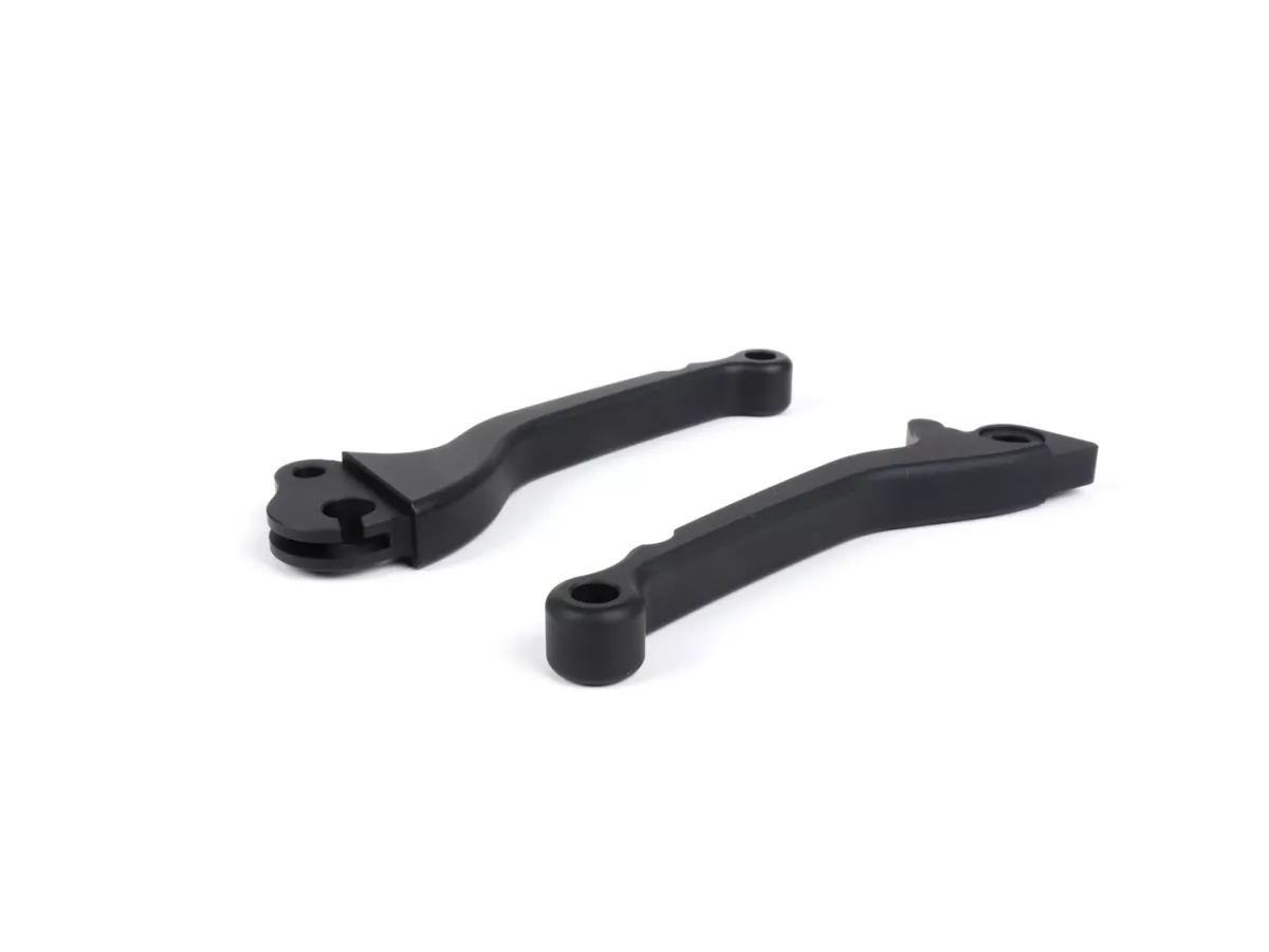 Brake and clutch lever set -BGM PRO CNC- disc brake (HENG TONG)- Vespa PX (2004-) - matt black