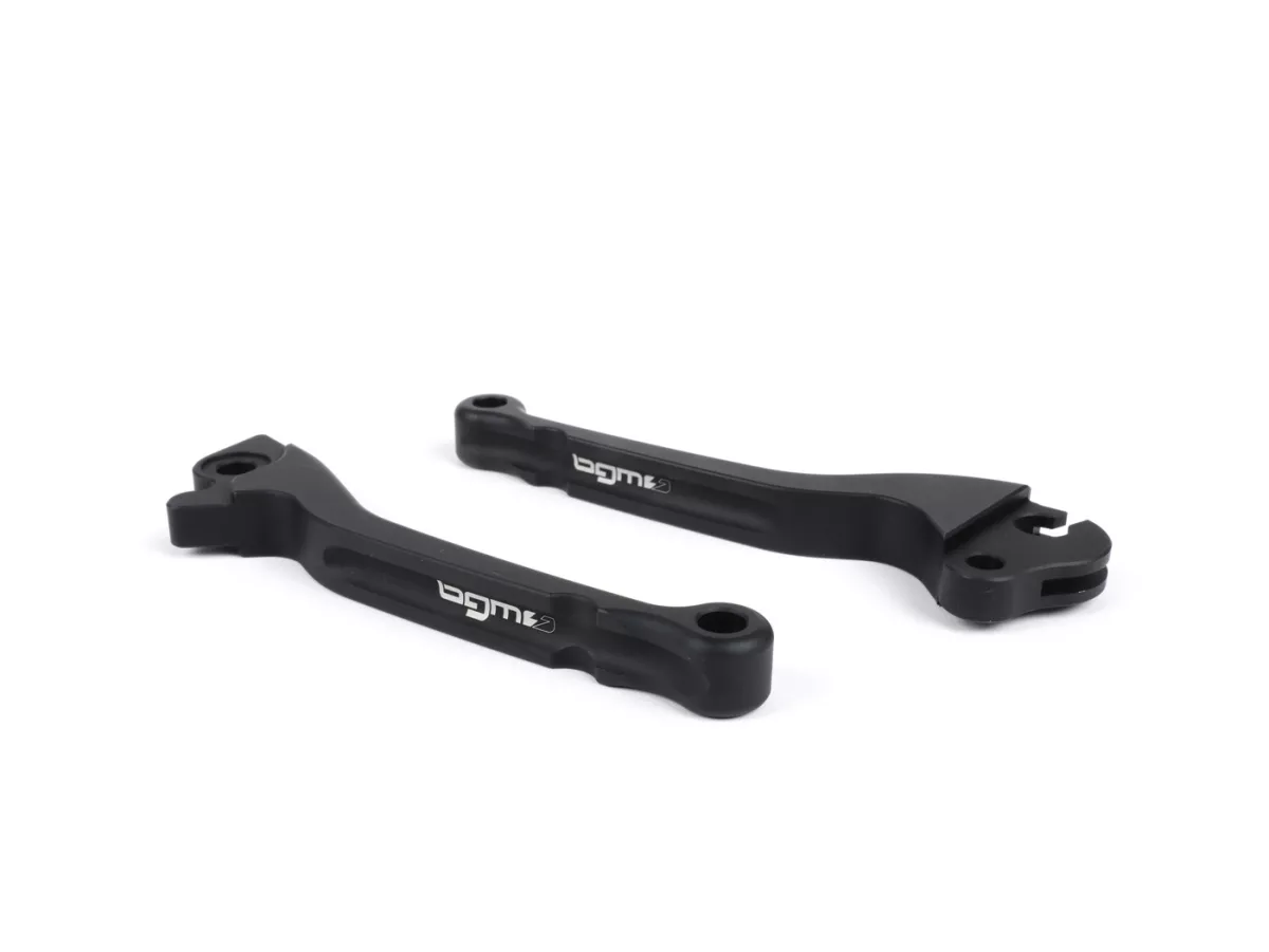 Brake and clutch lever set -BGM PRO CNC- disc brake (HENG TONG)- Vespa PX (2004-) - matt black