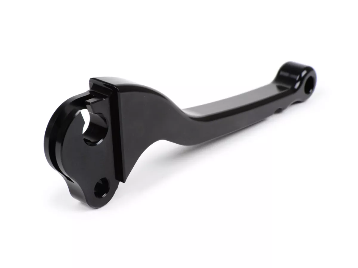 Tuas rem -BGM PRO CNC- Rem drum- Vespa Rangka Besar 1957-1998 - PX, T5, Sprint, Rally, GT, GTR, TS, VNA, VNB, VBB, VBA, GS, SS180, Rangka Kecil 1963-1989 V50, 50N, V90, PV125, ET3, PK S, PK XL1 - Hitam - ABE