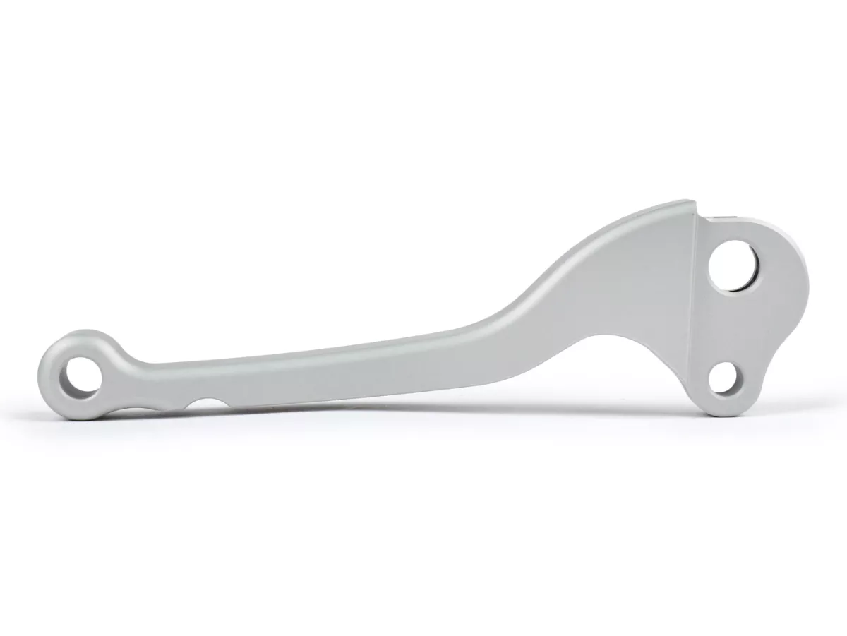 Levier de frein -BGM PRO CNC- frein à tambour - Vespa Largeframe 1957-1998 - PX, T5, Sprint, Rally, GT, GTR, TS, VNA, VNB, VBB, VBA, GS, SS180, Smallframe 1963-1989 V50, 50N, V90, PV125, ET3, PK S, PK XL1 - argenté mat - ABE