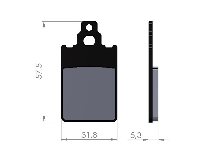 Remblokken -BGM 31,6x57mm- BETA Tempo 50cc 1994 (v), DERBI GPR Sport 50cc 1993-1996 (v), GPR Sport 75cc 1990 (v), KTM Go 50cc 1995 (v), MALAGUTI F15 Fire Fox LC 1998 (v), SIAMOTO Scross 50cc 1999 (v)