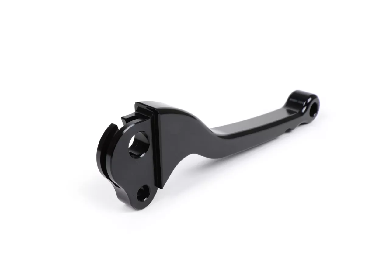 Clutch lever -BGM PRO CNC- bowden cable- Vespa Largeframe 1957-1998 - PX, T5, Sprint, Rally, GT, GTR, TS, VNA, VNB, VBB, VBA, GS, SS180, Smallframe 1963-1989 V50, 50N, V90, PV125, ET3, PK S, PK XL1 - black