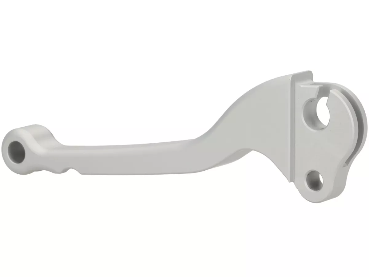 Clutch lever -BGM PRO CNC- bowden cable- Vespa Largeframe 1957-1998 - PX, T5, Sprint, Rally, GT, GTR, TS, VNA, VNB, VBB, VBA, GS, SS180, Smallframe 1963-1989 V50, 50N, V90, PV125, ET3, PK S, PK XL1 - silver matt